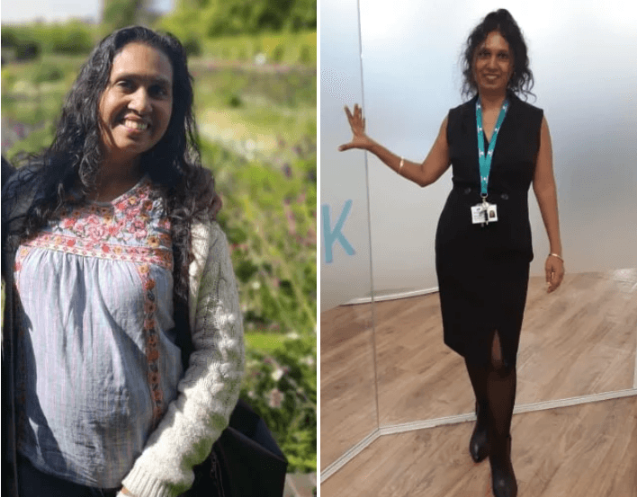 VDV Fitness VIP Member Usha before and after